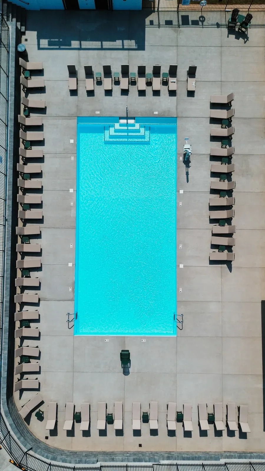 Aerial View of Custom Inground Pool